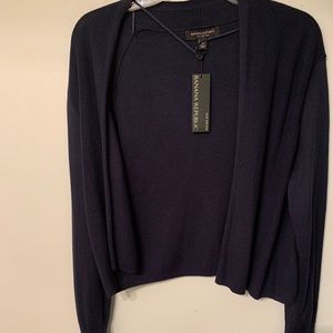 Navy Blue Banana Republic Cardigan